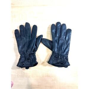 Thinsulate Womans 100% Leather Gloves Black Size M/L
